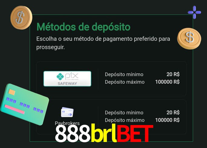O cassino 888brlbet oferece uma grande variedade de métodos de pagamento